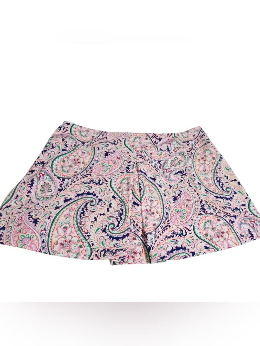 Sigrid Olsen Golf Tennis Outfit Large Pink Polo Paisley Skort Built In Shorts - Picture 4 of 15